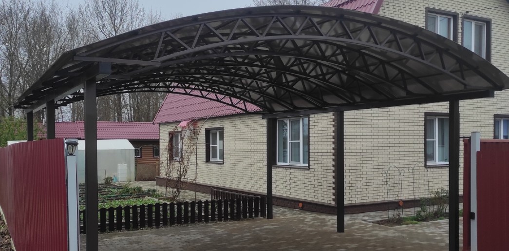 навесы смоленск, навес для машины из профильной трубы